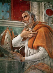 Saint Augustin dans sa cellule, vers 1480 (détail)